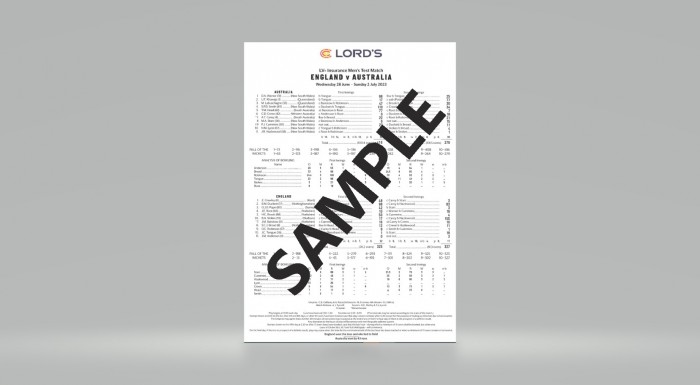Scorecard England v Australia 2023  Scorecard England v Australia 2023